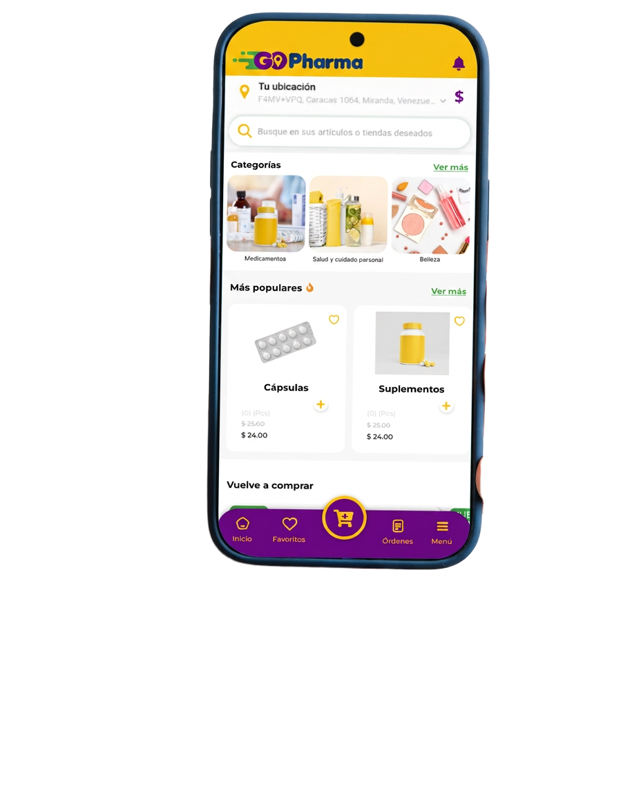 GoPharma App en uso